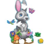 Peaceable Kingdom Floor Puzzle Bunny