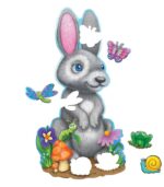 Peaceable Kingdom Floor Puzzle Bunny