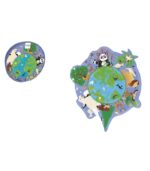 Scratch Europe World Contour Puzzle