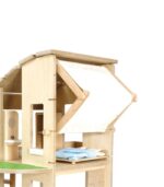 PlanToys Wooden Green Dollhouse With Furniture - Image 4