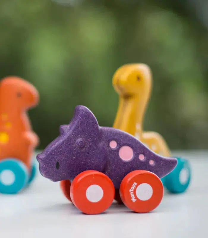 PlanToys Wooden Dino Car - Stego
