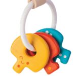 PlanToys Wooden Baby Key Rattle