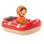 PlanToys Wooden Coast Guard Boat
