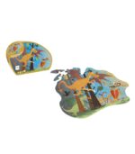 Scratch Europe Dragon Contour Puzzle 61 Pieces