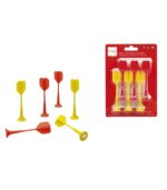 Scratch Europe Magnetic Dart Pins - Red and Yellow