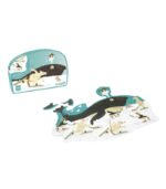 Scratch Europe Whale Contour Puzzle