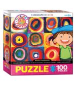 EuroGraphics Color Study of Squares by Wassily Kandinsky 100 Pieces Puzzle