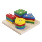 PlanToys Wooden Geometric Sorting Board