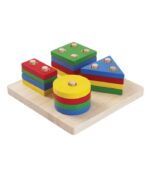 PlanToys Wooden Geometric Sorting Board