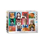 EuroGraphics Cat Portraits By Lucia Heffernan - 1000 Pcs Puzzle