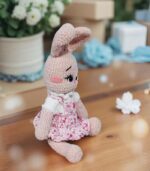 Myrtilus Pink Bunny - The Handmade Crochet Bunny
