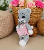 Myrtilus Pink Cat - The Handmade Crochet Cat