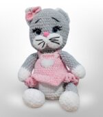 Myrtilus Pink Cat - The Handmade Crochet Cat