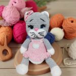 Myrtilus Pink Cat - The Handmade Crochet Cat