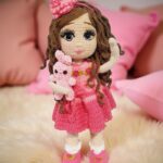 Myrtilus Ariadne -The Handmade Brunette Crochet Doll