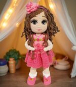 Myrtilus Ariadne -The Handmade Brunette Crochet Doll