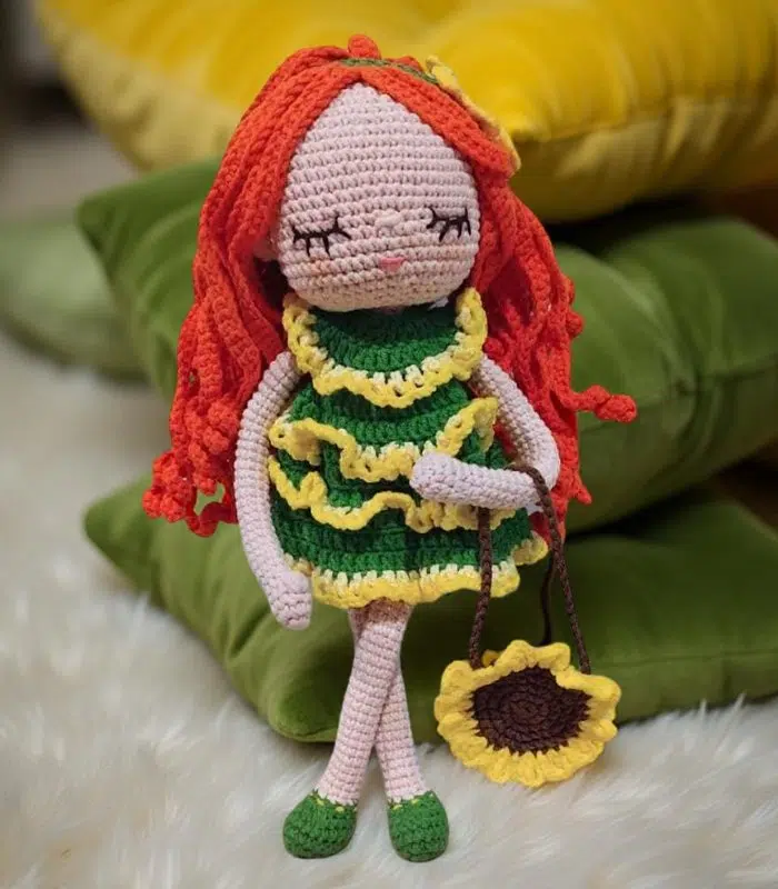 Myrtilus Flora - The Handmade Crochet Fairy Doll