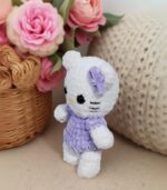 Myrtilus White Mini Kitty - The Handmade Crochet Kitty