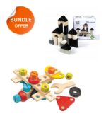 Buy the 40-Piece Construction Set and Get the 24 Piece Building Blocks Set Free!