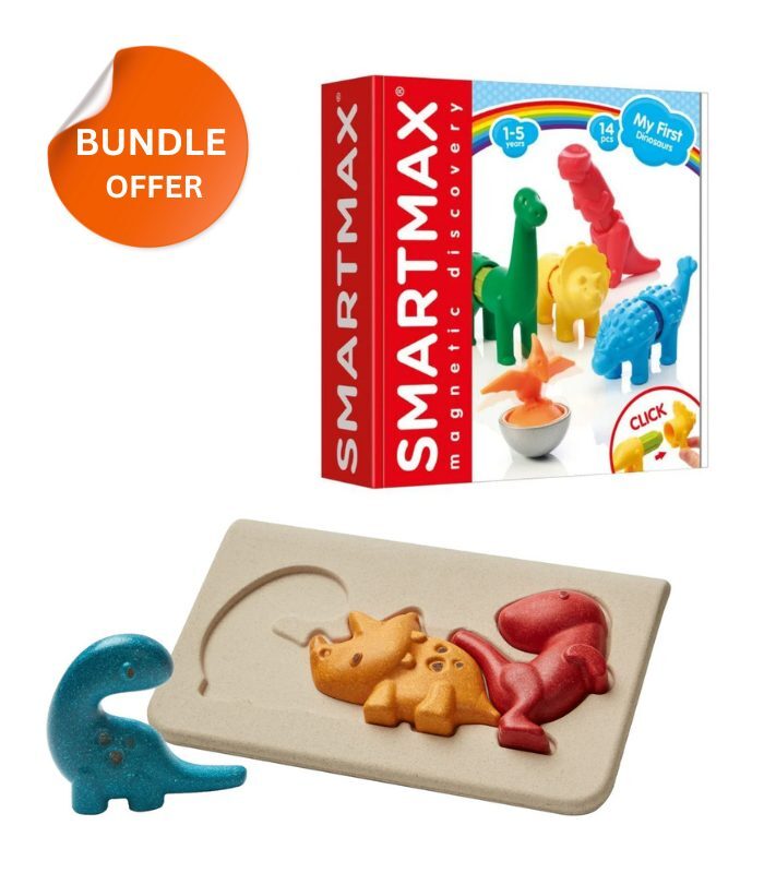 Buy 1 My First Dinosaurs Set and Get 1 Wooden Dino Puzzle Free!