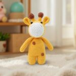 Myrtilus Giraffe – A Handmade 100% Cotton Crochet Animal Toy by Myrtilus