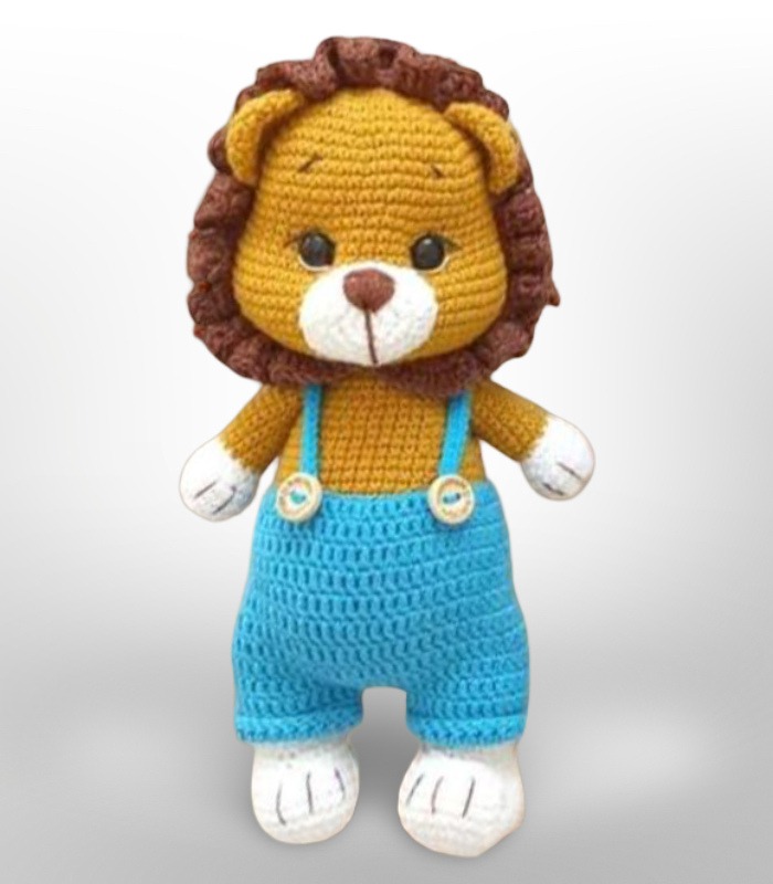 Lion in Blue Shorts by Myrtilus
