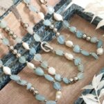 Myrtilus Freshwater Pearl Heart Necklace – Gold Plated Stainless Steel