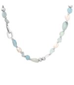 Myrtilus Freshwater Pearl Heart Necklace – Gold Plated Stainless Steel