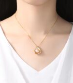 Myrtilus Freshwater Pearl Necklace – S925 Gold Plated