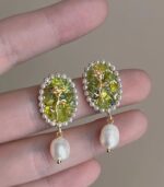 Myrtilus Women’s Trendy Alloy Flower and Chunky Heart Earrings