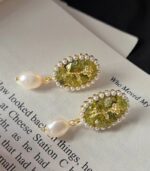 Myrtilus Women’s Trendy Alloy Flower and Chunky Heart Earrings