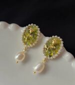Myrtilus Women’s Trendy Alloy Flower and Chunky Heart Earrings