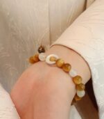 Myrtilus Tiger Eye & Citrine Natural Stone Bracelet – Adjustable Gemstone Design for Women