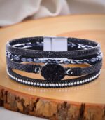 Myrtilus Unisex Boho Leather Wrap Bracelet