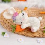 Rabbit Sleeping with a Carrot