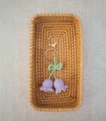 Myrtilus Crochet Bellflower Keychain – Handmade - Image 6