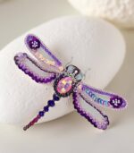 Celestial Dance – Handmade Twilight Dragonfly Brooch