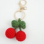 Myrtilus Cherry – A Trendy Plush Crochet Keychain with Light by Myrtilus
