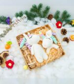 Myrtilus 3-Piece Unicorn Teether Gift Set – Handmade 100% Cotton Baby Toys by Myrtilus