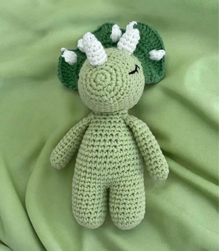 Myrtilus Dino – A Handmade 100% Cotton Crochet Animal Toy by Myrtilus