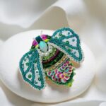 Emerald Leaf – Handmade Enchanted Green Bug Brooch
