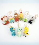 Myrtilus Monkey Dragon – A Handmade 100% Acrylic Crochet Keychain by Myrtilus