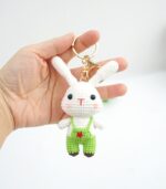 Myrtilus Monkey Dragon – A Handmade 100% Acrylic Crochet Keychain by Myrtilus