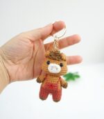 Myrtilus Monkey Dragon – A Handmade 100% Acrylic Crochet Keychain by Myrtilus