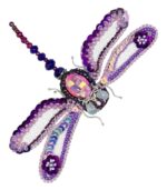 Myrtilus Celestial Dance – Handmade Twilight Dragonfly Brooch
