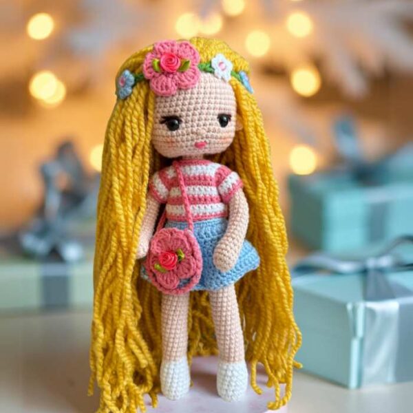Myrtilus Doha – Handmade Crochet Doll