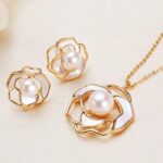 Myrtilus Freshwater Pearl Jewelry Set – Gold Plated
