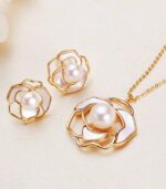 Myrtilus Freshwater Pearl Jewelry Set – Gold Plated