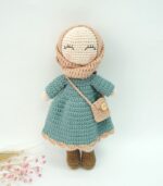 Myrtilus Hijabi Doll – A Handmade 100% Cotton Crochet Doll