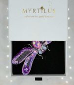 Celestial Dance – Handmade Twilight Dragonfly Brooch